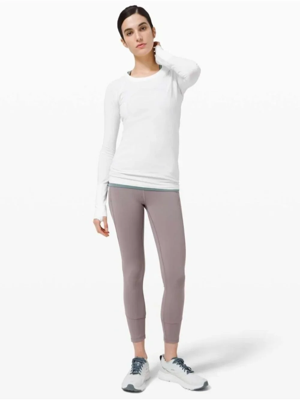 Lululemon Swiftly Tech Long Sleeve 2.0 White / White